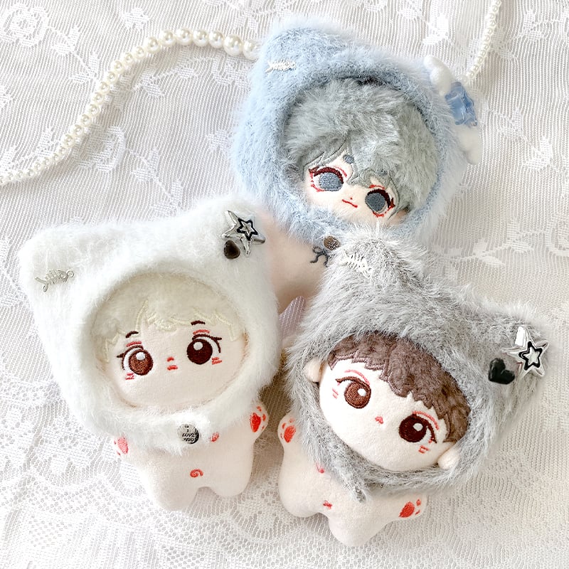 ぬい服】ぬいぐるみ用猫耳着ぐるみキャップ【10cm用】 【推し活グッズ