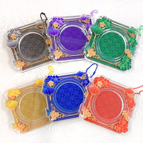 【G.triGerオリジナル】アクリル缶バッジケース【中華】57mm・65mm・75mm・アクスタ用【推し活グッズ】