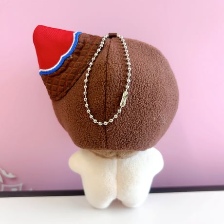 【ぬい服】アイスクリーム型着ぐるみキャップ 10cm用