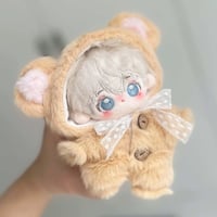 ぬい服【くま耳帽子&着ぐるみセット】10~15cm用/くま【推し活グッズ】