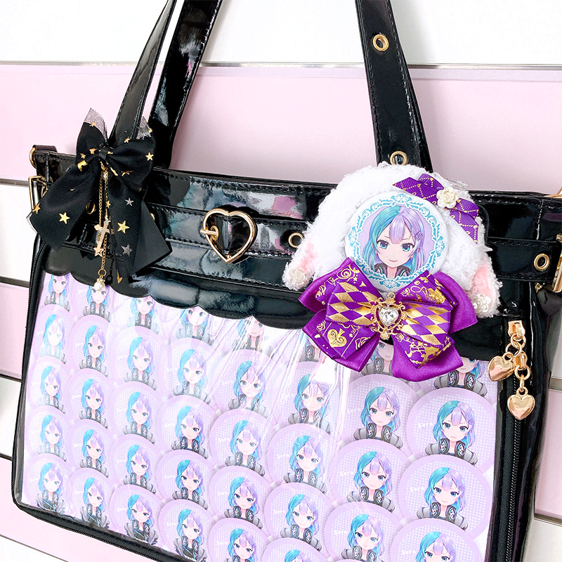 G.triGerオリジナル 推し活グッズ】ふわふわ垂れ耳ロゼット【缶バッジ
