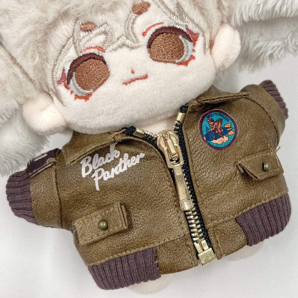 ぬい服】ぬいぐるみ用ヴィンテージ風革ジャン（10〜15cm用） | G.triGer