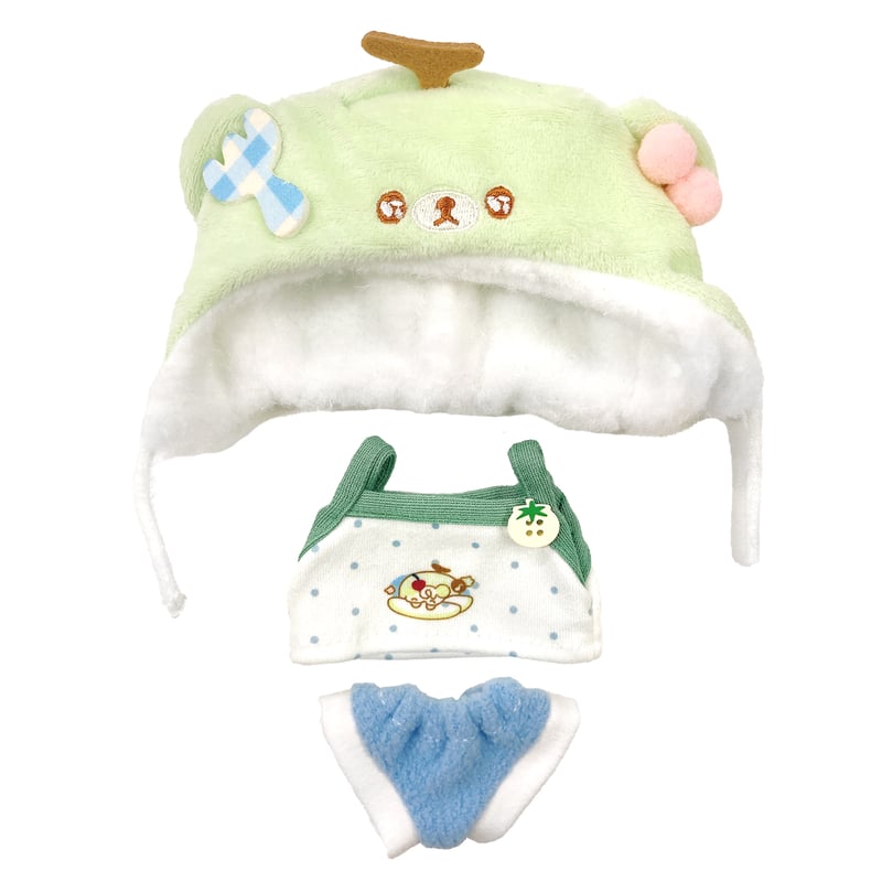 ぬい服】たこ焼き・メロン衣装(着ぐるみキャップ&トップス&パンツ