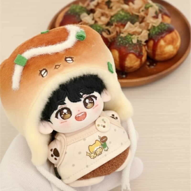 ぬい服】たこ焼き・メロン衣装(着ぐるみキャップ&トップス&パンツ