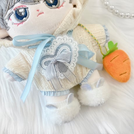 【ぬい服】ぬいぐるみ用うさ耳着ぐるみ・ うさ耳シューズ・バッグセット 【20cm 用】【推し活グッズ】