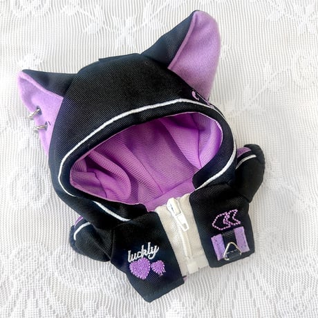 【ぬい服】猫耳サイバーパンクジャージ【推し活グッズ】