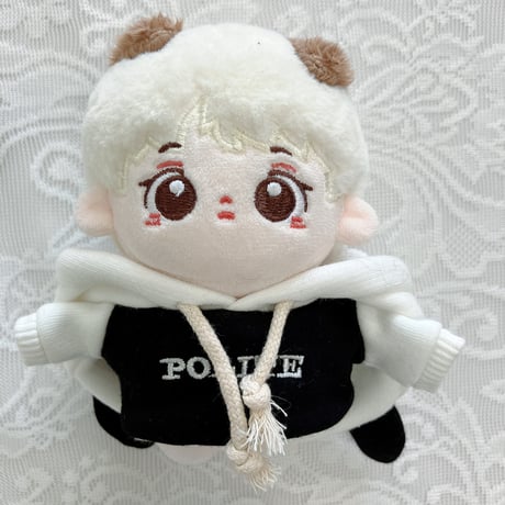 【ぬい服】ぬいぐるみ用ツノ付きパーカー(10cm用)【推し活グッズ】