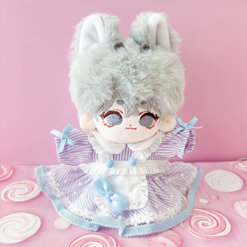 ぬい服 アメリカンダイナー風エプロンワンピース【10~15cm用】【推し活