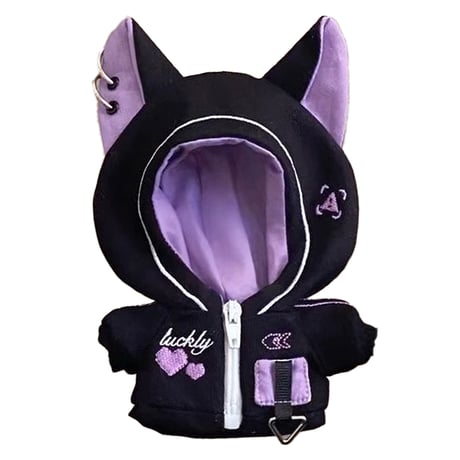 【ぬい服】猫耳サイバーパンクジャージ【推し活グッズ】