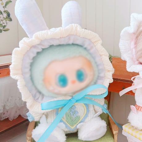 ぬいぐるみ用うさ耳着ぐるみ・うさ耳シューズセット【10~15cm用】【推し活グッズ】