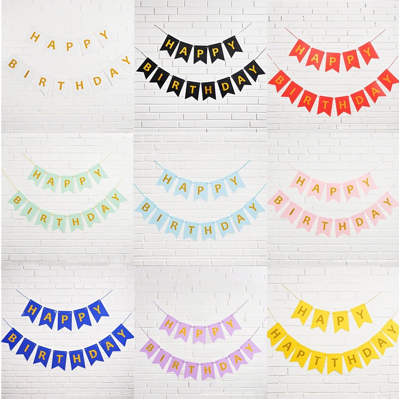 HAPPY BIRTHDAY 推しカラー ガーランド【生誕祭グッズ】 | G.triGer