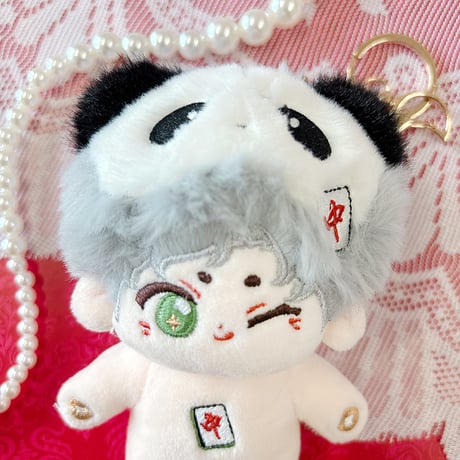 【MANCOTTON】10cm無属性ぬいぐるみ【麻雀パンダ】