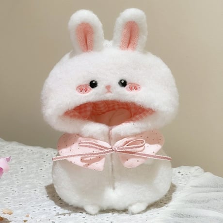 【ぬい服】ぬいぐるみ用立体着ぐるみ【狐・黒猫・うさぎ】  10cm用