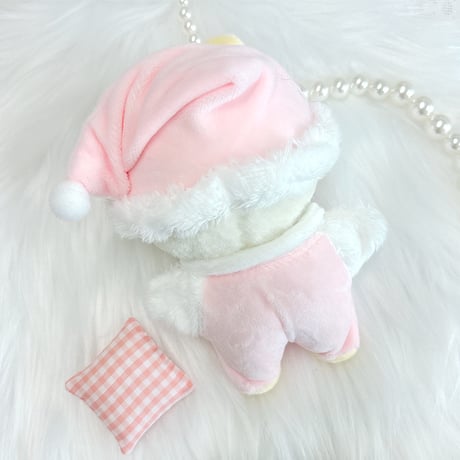 【ぬい服】ぬいぐるみ用もこもこくま耳パジャマ(10cm用)【推し活グッズ】