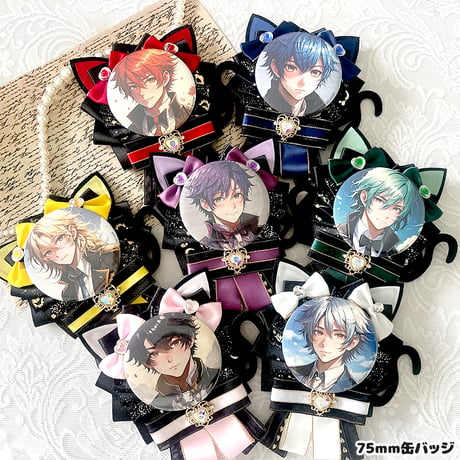 【G.triGerオリジナル 推し活グッズ】猫耳付き 痛ロゼット【缶バッジ 痛ロゼット】
