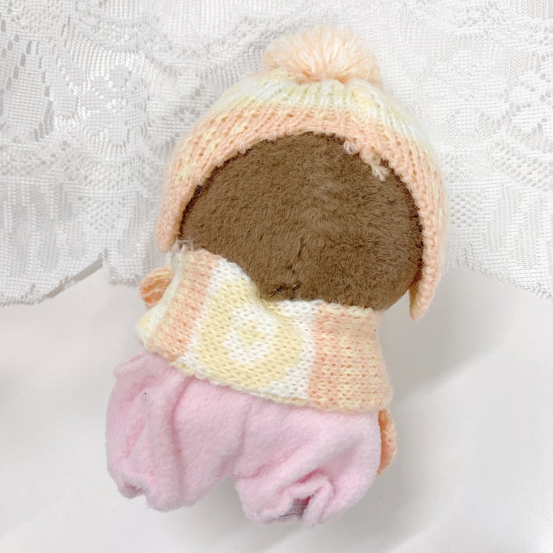 インフィニティニキ　非売品　帽子&マフラーSET ぬい服】ノルディック柄ニット帽&マフラーセット 10cmぬいぐるみ用 | G