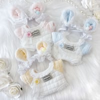 【ぬい服】ぬいぐるみ用ベビー服& ヘッドドレスセット 【15cm 用】【推し活グッズ】