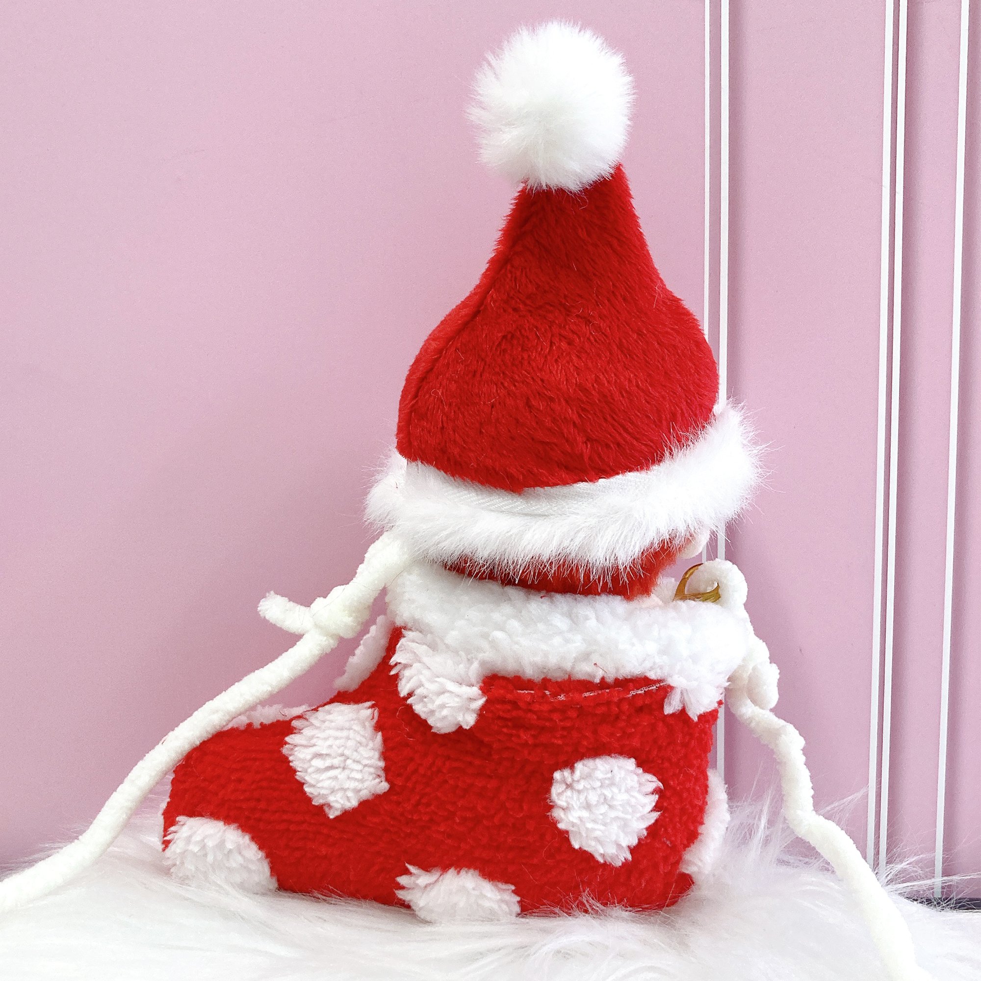 ぬい服】クリスマス靴下&サンタ帽セット 10cm用 | G.triGer