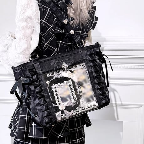 【FUYUUNEKO】チャーム付きフリル痛バッグ milk dolly【推し活グッズ】