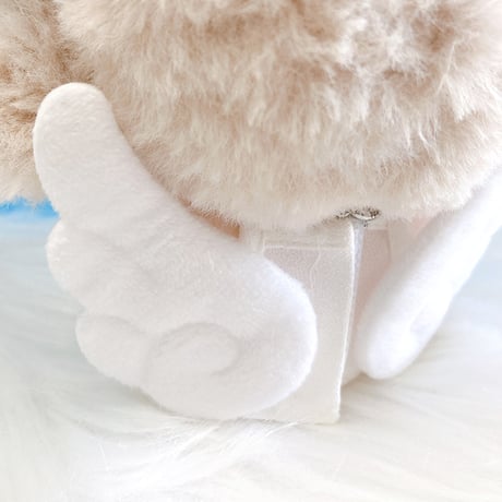 【ぬい服】天使の輪&羽付きワンピース　10cm用【推し活グッズ】