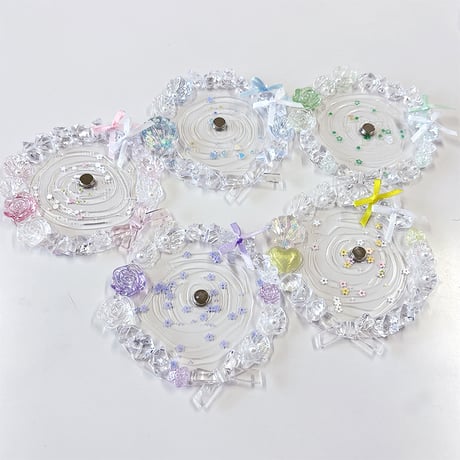 【推し活グッズ】キラキラ硬質ロゼット【缶バッジ 痛ロゼット】