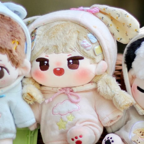 【ぬい服】ぬいぐるみ用耳付きパーカー 10cm 用【推し活グッズ】