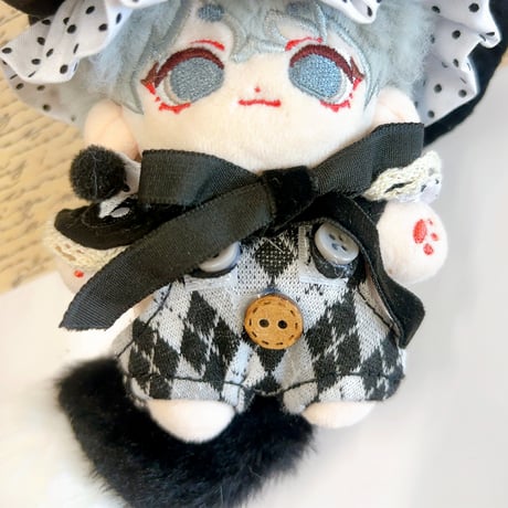 【ぬい服】魔法使いぬい服【帽子&尻尾&サロペット&衿セット】10cm用【推し活グッズ】