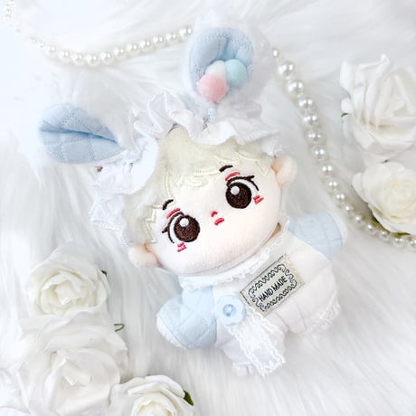 【ぬい服】ぬいぐるみ用ベビー服& ヘッドドレスセット 【10cm 用】【推し活グッズ】
