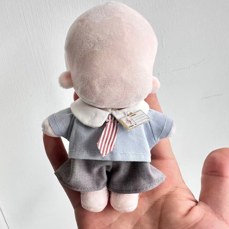 10cm ぬいぐるみ服 【3点セット】 サロペット シャツ ネクタイ