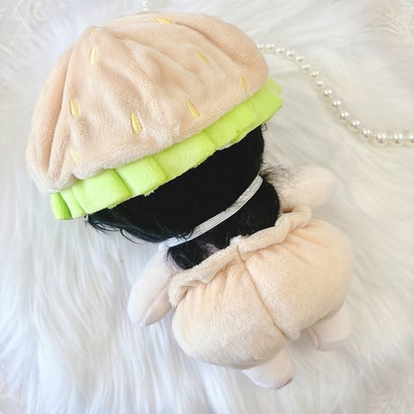 【ぬい服】ぬいぐるみ用着ぐるみ【20cm 用】 ハンバーガー【推し活グッズ】