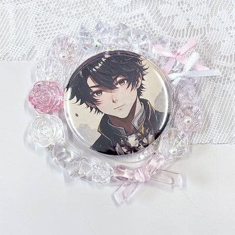 【推し活グッズ】キラキラ硬質ロゼット【缶バッジ 痛ロゼット】