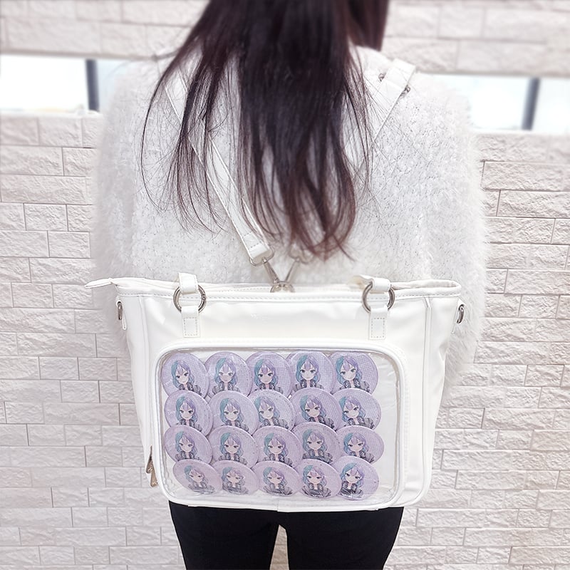 CHERRY SAUCE】ハートパッチ付きフェイクレザー痛バッグ【推し活