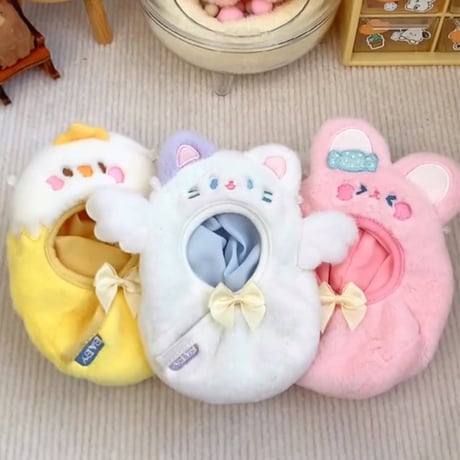 【ぬい服】 ぬいぐるみ用おくるみ【猫・ひよこ・うさぎ】10cm 用【推し活グッズ】