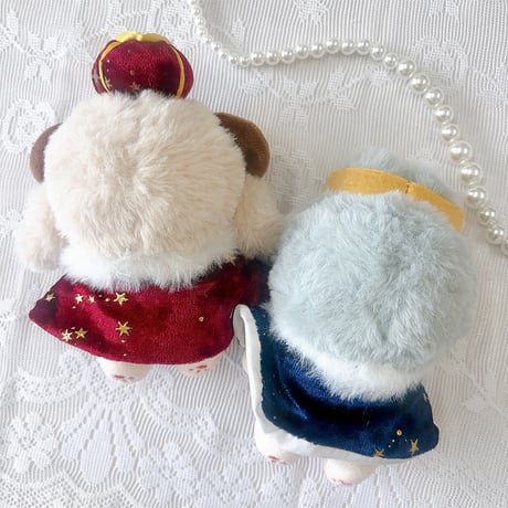 【ぬい服】王冠&マントセット　10~15cm用【推し活グッズ】
