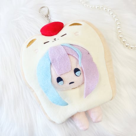 【ぬい服】ぬいぐるみ用食パン型着ぐるみ キーホルダー【10~15cm 用】猫・犬【推し活グッズ】