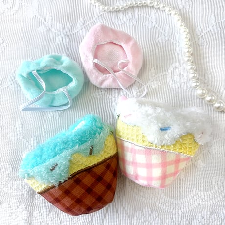 【ぬい服】ぬいぐるみ用アイスクリーム着ぐるみ　10cm用【推し活グッズ】