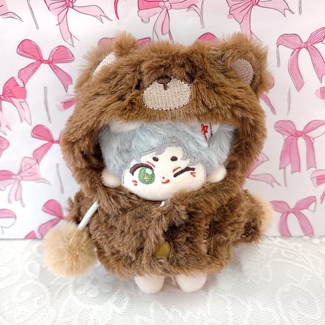 【ぬい服】ぬいぐるみ用着ぐるみ(くま・パンダ)/10cm用【推し活グッズ】