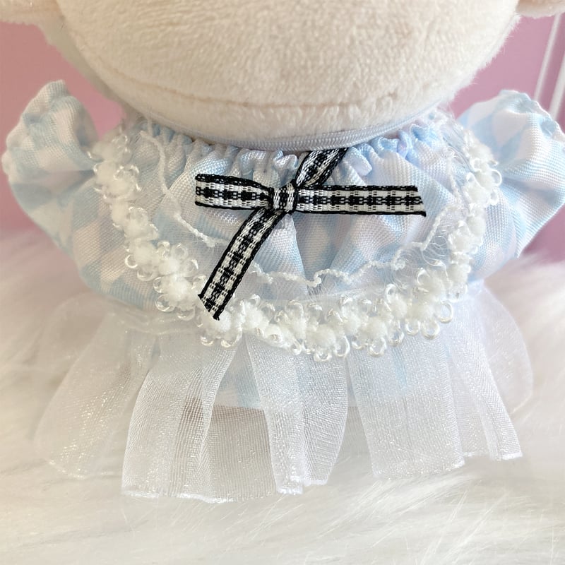 ぬい服】アリス風ワンピース&うさ耳ヘッドドレスセット 10cm用 | G.triGer