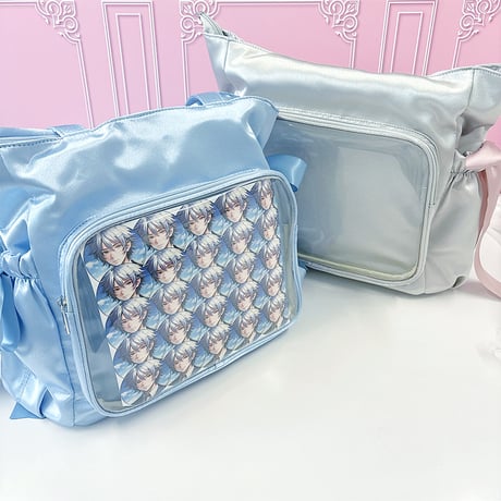 【忧郁心商店】ぬいぐるみポケット付きサテン痛バック