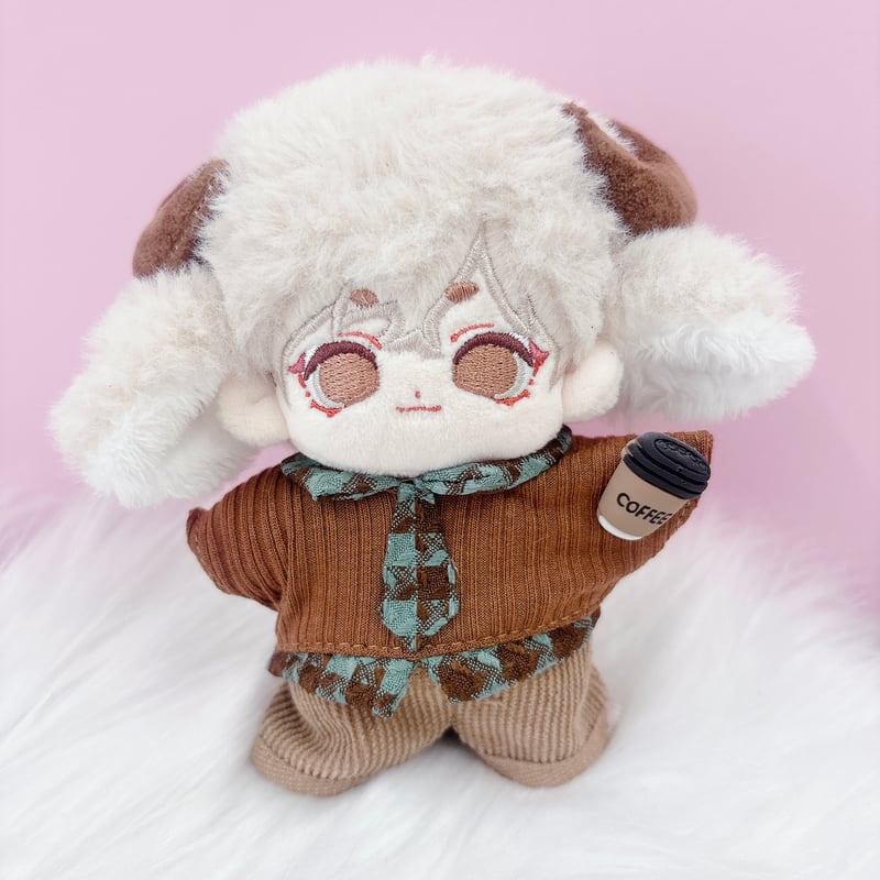 ぬい服 ネクタイ付きシャツ&パンツセット 10cm用【推し活グッズ】 | G