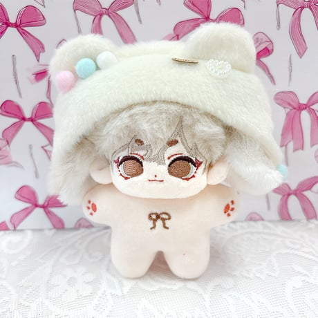 【ぬい服】ぬいぐるみ用くま耳付き帽子 10cm 用【推し活グッズ】