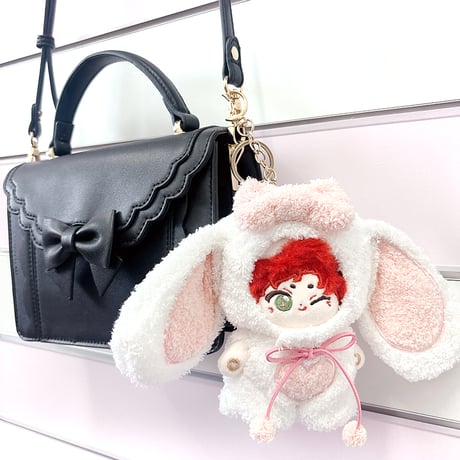 ぬい服　もこもこ垂れ耳ぬい服【着ぐるみキャップ・服2点セット】10cm用【推し活グッズ】