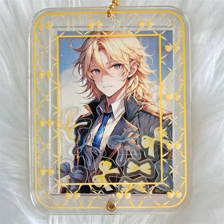 【G.triGerオリジナル 推し活グッズ】パーツ入りアクリルフレーム 【リボン】【トレカ・アクスタ用】