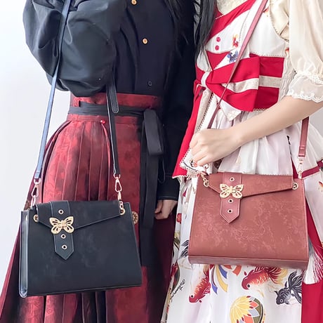 【呜咚小铺】蝶飾り付き痛バッグ【推し活グッズ】