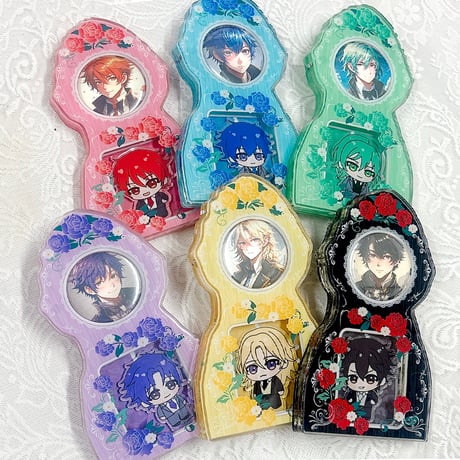 【G.triGerオリジナル 推し活グッズ】 アクリルフレーム【アンティーク時計】 缶バッジ・アクスタ用