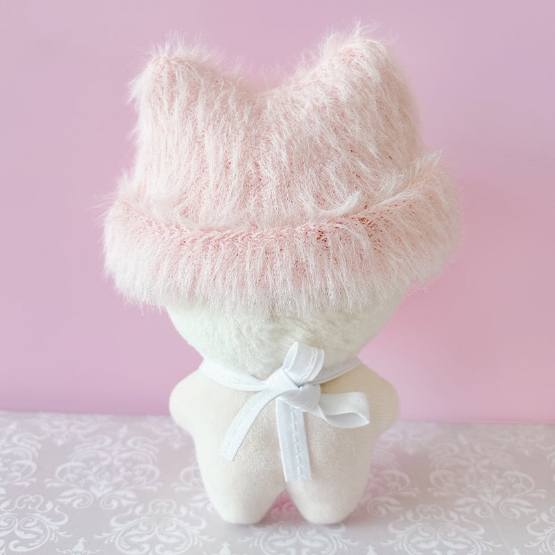 ぬい服 ぬいぐるみ用猫耳ニット帽&スタイセット【10cm用】【推し活