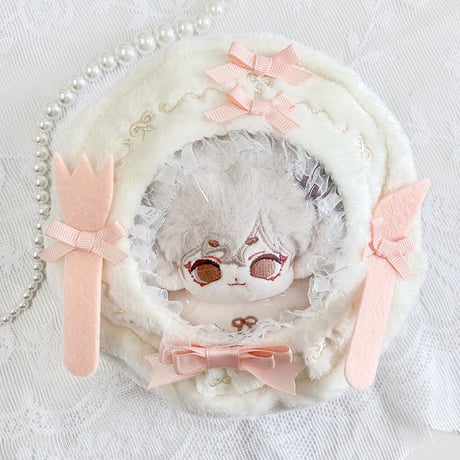 カラトリー装飾付きぬいポーチ【10cm用】【推し活グッズ】