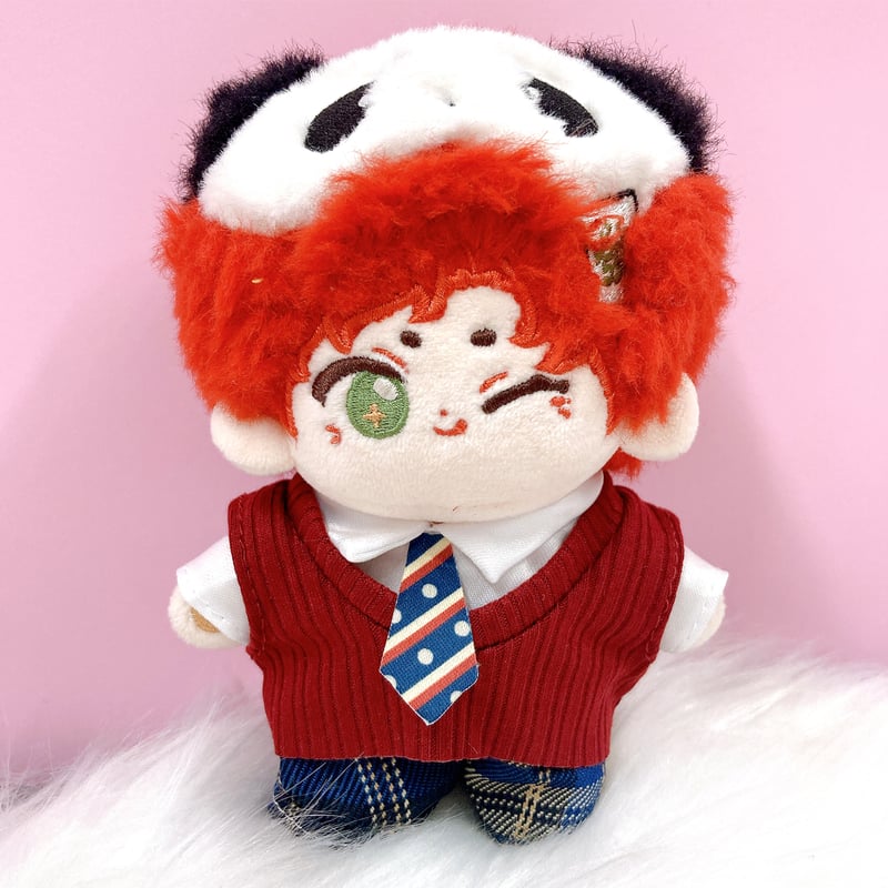 ぬい服】シャツ&チェックスカートセット 10cm用 | G.triGer