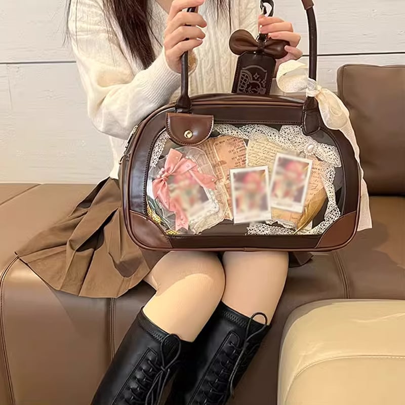 新入荷 soda薄荷茶】トレカケース付きアンティーク風痛バッグ【推し活 おもちゃ雑貨・手品