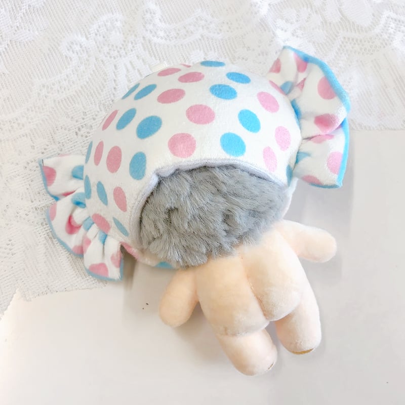 【オーダー専用】　ぬい服　キャンディ　アメ ぬい服】キャンディ型ぬいぐるみ用着ぐるみキャップ 10cm用【推し活